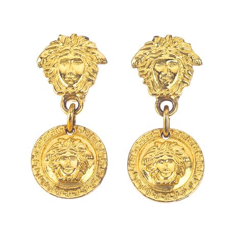 versace ear piercing|vintage versace earrings.